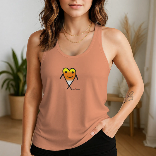 Candy Corn Triblend Racerback Tank