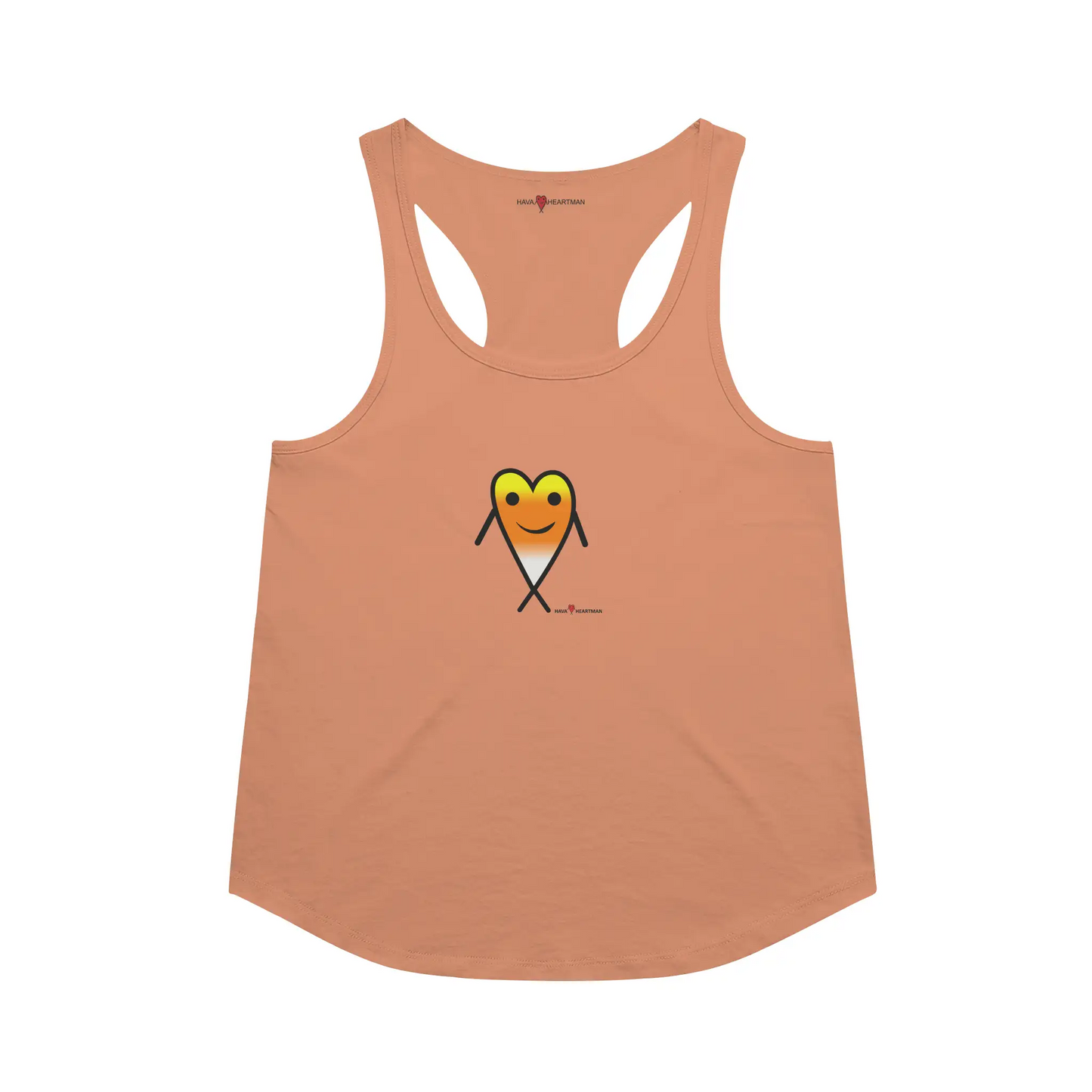 Candy Corn Triblend Racerback Tank