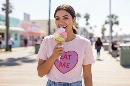 while wearing product tee shirt